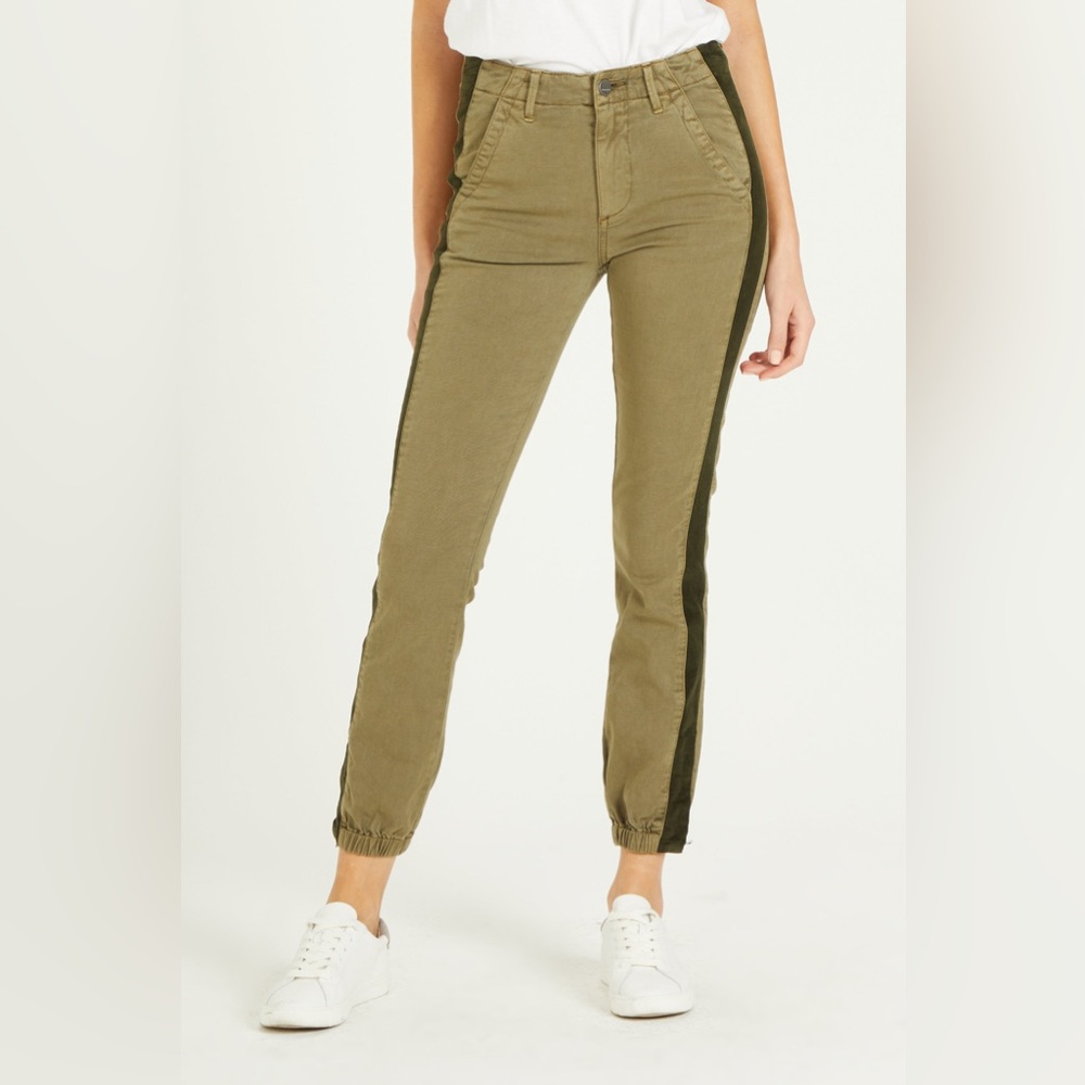 NWT Dear John Jourdan Green Cypress Denim Joggers Pants Size 26